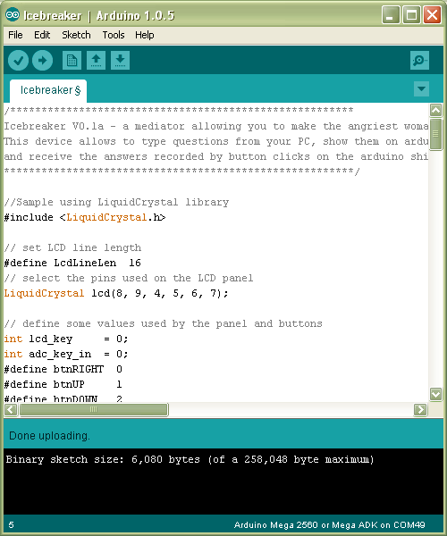 IceBreaker on Arduino